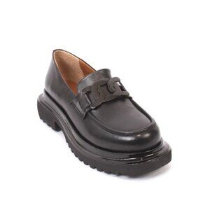 PHIL GATIÈR by REPO 12508a Black Leather Oxfords Shoes